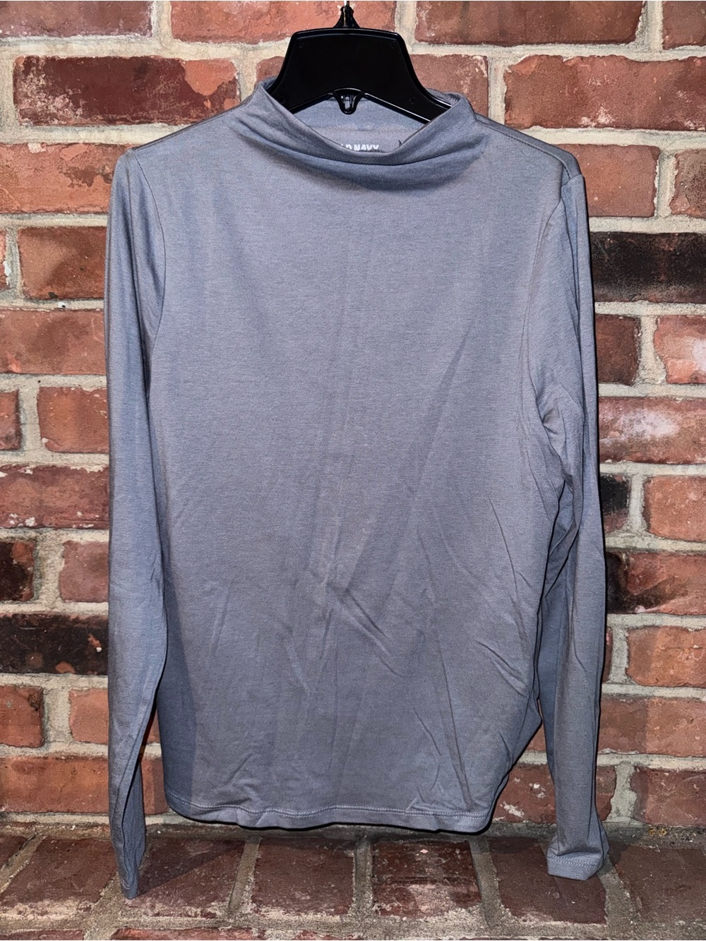 Old Navy Men's Long-Sleeve Mock Neck Shirt - Gray